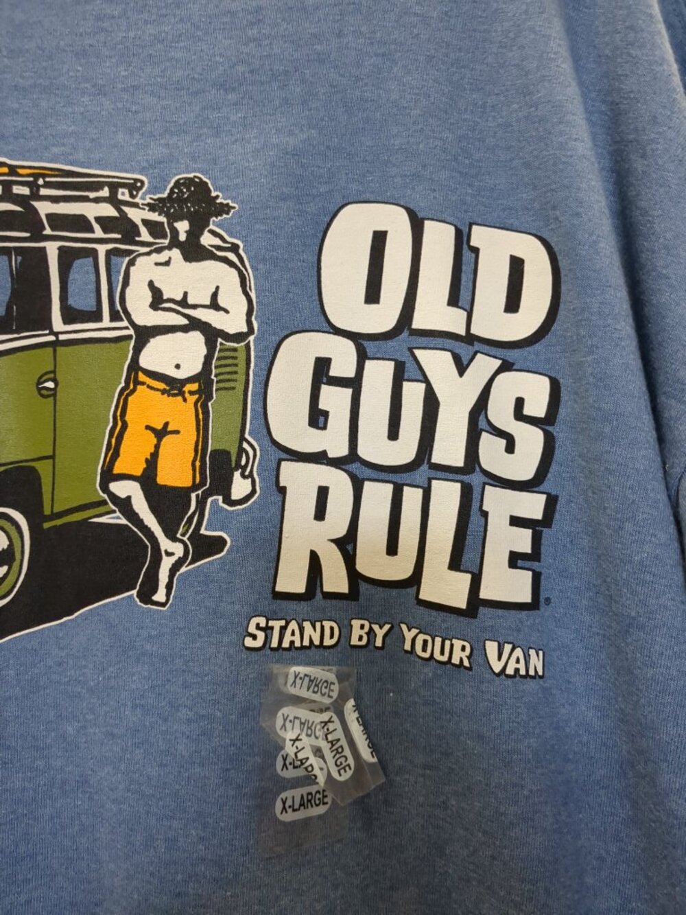 Vintage Old Guys Rule Short Sleeve Tee Shirt - Picture 3 of 8
